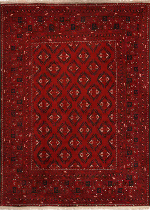 Khan Mohammadi Red Hand Knotted 80 X 110  Area Rug 251-14176 Image 0
