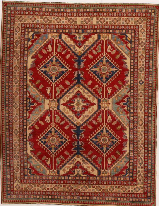 Kazak Red Hand Knotted 811 X 116  Area Rug 251-14310 Image 0