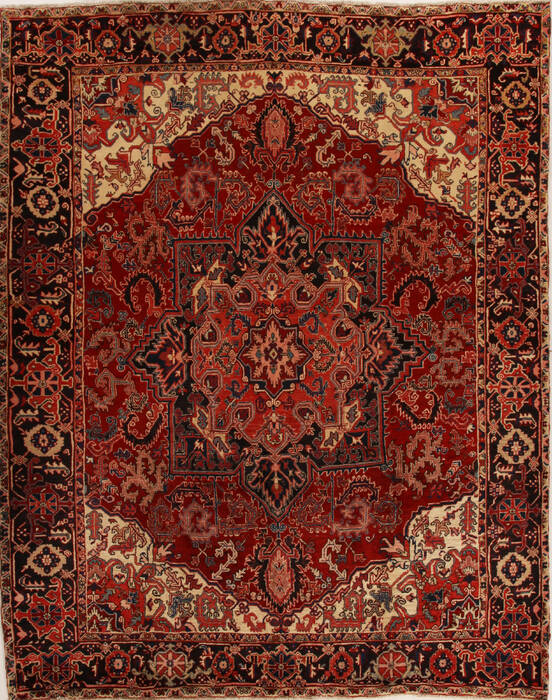 Heriz Red Hand Knotted 911 X 126  Area Rug 251-14444 Image 0