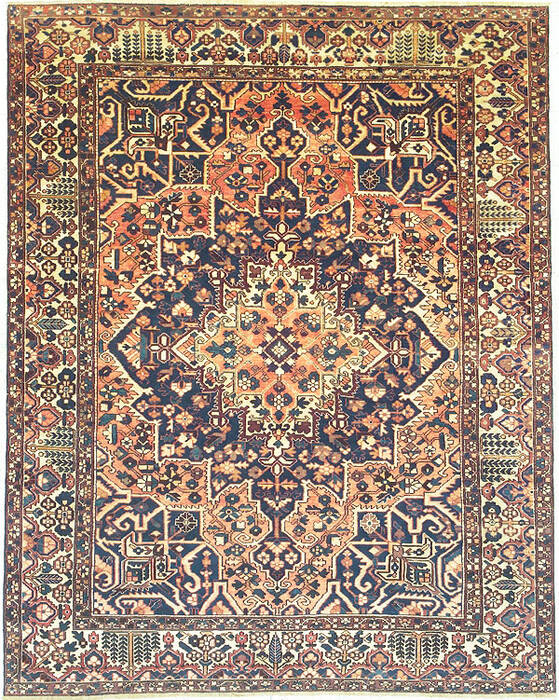Bakhtiar Blue Hand Knotted 911 X 126  Area Rug 100-14706 Image 0