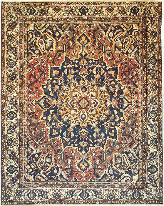 Bakhtiar Yellow Hand Knotted 910 X 125  Area Rug 100-14709 Image 0