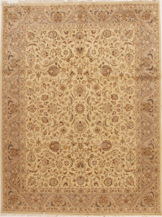 Pak-Persian Beige Hand Knotted 710 X 106  Area Rug 100-14929 Image 0