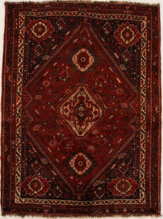 Shiraz Red Hand Knotted 410 X 65  Area Rug 100-14961 Image 0