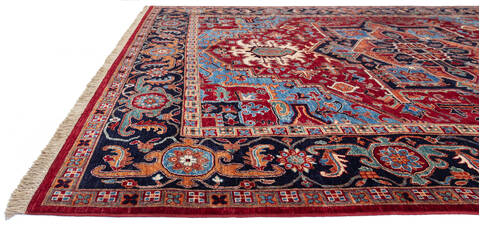 Heriz Red Hand Knotted 81 X 109  Area Rug 700-140014 Image 5