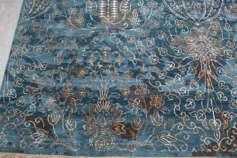 Jaipur Blue Hand Knotted 811 X 120  Area Rug 905-140020 Image 2