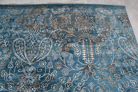 Jaipur Blue Hand Knotted 811 X 120  Area Rug 905-140020 Image 6