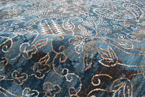 Jaipur Blue Hand Knotted 811 X 120  Area Rug 905-140020 Image 7