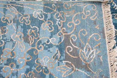 Jaipur Blue Hand Knotted 811 X 120  Area Rug 905-140020 Image 9