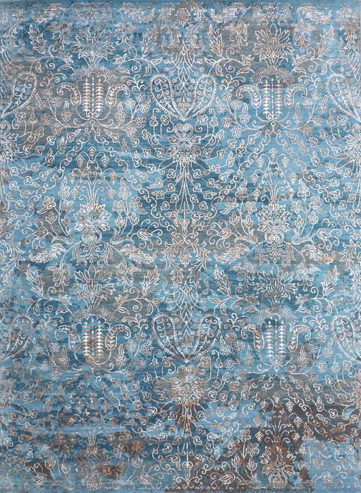 Jaipur Blue Hand Knotted 811 X 120  Area Rug 905-140020 Image 0