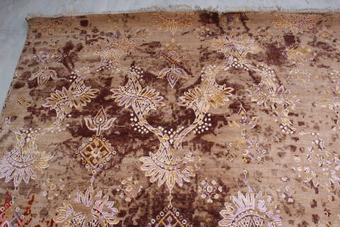 Jaipur Beige Hand Knotted 92 X 122  Area Rug 905-140031 Image 5