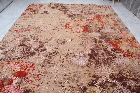 Jaipur Beige Hand Knotted 92 X 122  Area Rug 905-140031 Image 8