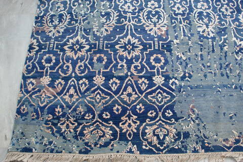 Jaipur Blue Hand Knotted 81 X 106  Area Rug 905-140036 Image 2