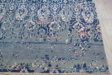 Jaipur Blue Hand Knotted 81 X 106  Area Rug 905-140036 Image 3