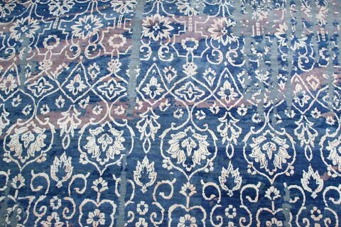 Jaipur Blue Hand Knotted 81 X 106  Area Rug 905-140036 Image 4