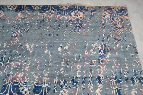 Jaipur Blue Hand Knotted 81 X 106  Area Rug 905-140036 Image 6