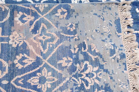 Jaipur Blue Hand Knotted 81 X 106  Area Rug 905-140036 Image 9