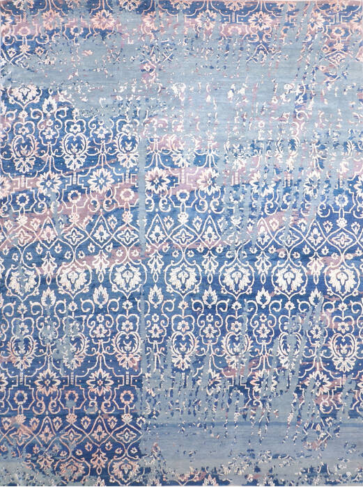 Jaipur Blue Hand Knotted 81 X 106  Area Rug 905-140036 Image 0