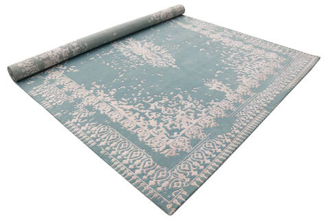 Kerman Blue Hand Knotted 80 X 100  Area Rug 902-140043 Image 2