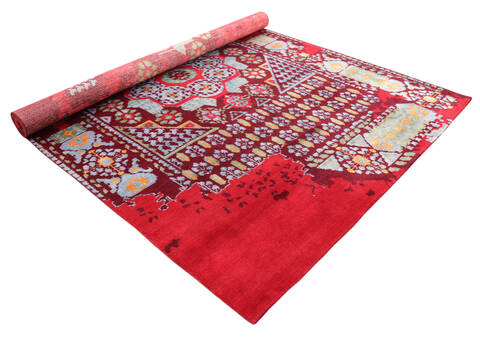 Mamluk Red Hand Knotted 66 X 99  Area Rug 902-140045 Image 2