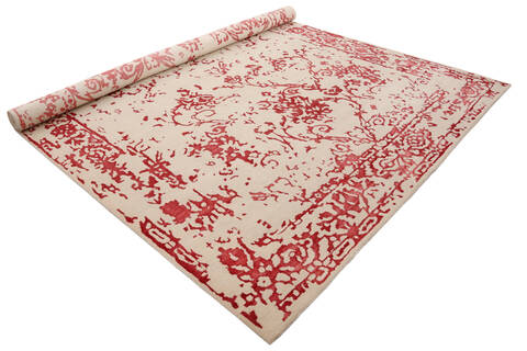 Modern-Contemporary Red Hand Knotted 86 X 116  Area Rug 902-140047 Image 2
