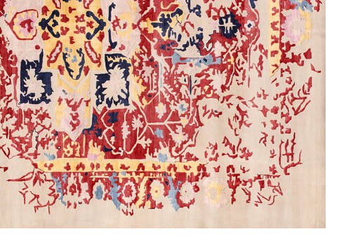 Heriz Multicolor Hand Knotted 100 X 140  Area Rug 902-140048 Image 1