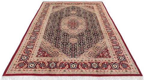 Pak-Persian Black Hand Knotted 60 X 93  Area Rug 700-143405 Image 1