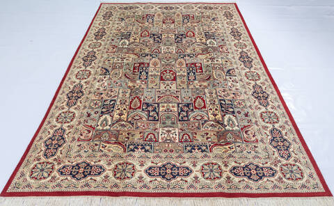 Pak-Persian Red Hand Knotted 60 X 92  Area Rug 700-143407 Image 1