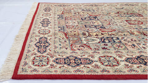Pak-Persian Red Hand Knotted 60 X 92  Area Rug 700-143407 Image 4