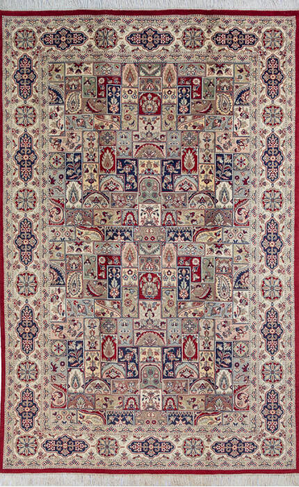 Pak-Persian Red Hand Knotted 60 X 92  Area Rug 700-143407 Image 0