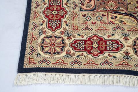 Pak-Persian Blue Hand Knotted 60 X 93  Area Rug 700-143408 Image 2