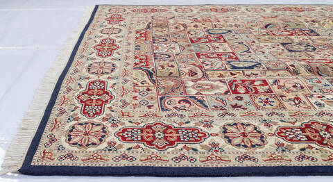 Pak-Persian Blue Hand Knotted 60 X 93  Area Rug 700-143408 Image 5