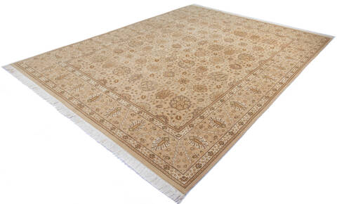 Pak-Persian Beige Hand Knotted 81 X 100  Area Rug 700-143412 Image 2