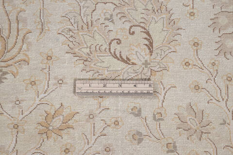 Pak-Persian Beige Hand Knotted 81 X 100  Area Rug 700-143412 Image 8