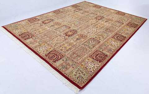 Pak-Persian Red Hand Knotted 80 X 103  Area Rug 700-143414 Image 2
