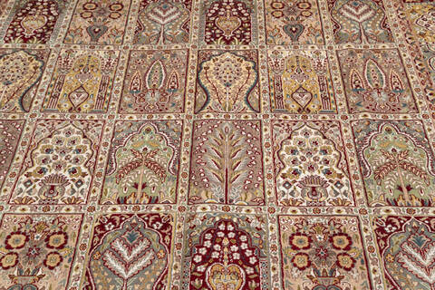 Pak-Persian Red Hand Knotted 80 X 103  Area Rug 700-143414 Image 3