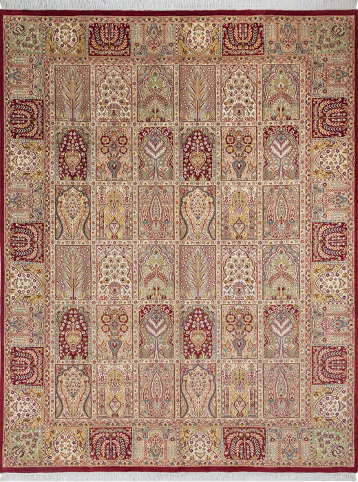 Pak-Persian Red Hand Knotted 80 X 103  Area Rug 700-143414 Image 0