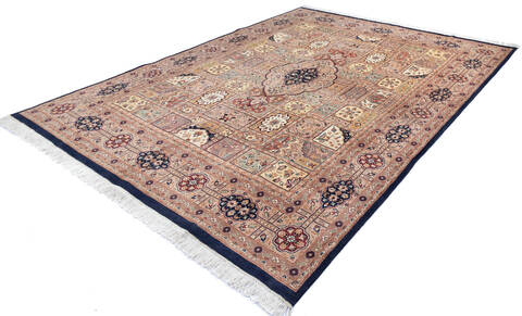 Pak-Persian Blue Hand Knotted 80 X 105  Area Rug 700-143416 Image 2