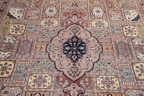 Pak-Persian Blue Hand Knotted 80 X 105  Area Rug 700-143416 Image 3
