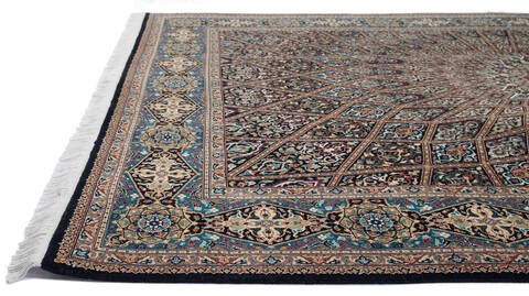 Pak-Persian Black Hand Knotted 62 X 92  Area Rug 700-143417 Image 4