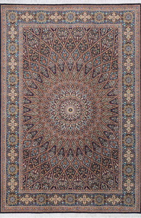 Pak-Persian Black Hand Knotted 62 X 92  Area Rug 700-143417 Image 0