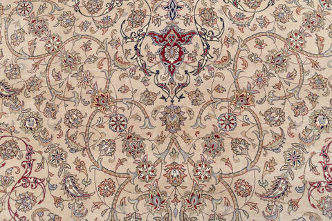 Pak-Persian Beige Hand Knotted 911 X 141  Area Rug 700-143437 Image 6