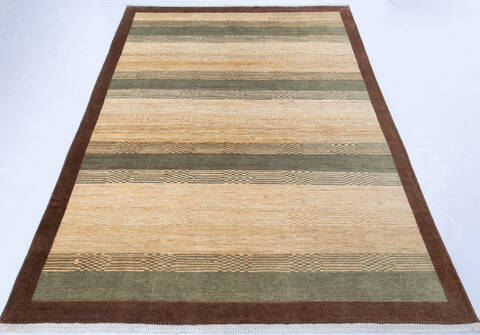 Gabbeh Multicolor Hand Knotted 65 X 97  Area Rug 700-143448 Image 1