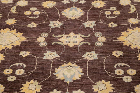 Chobi Brown Hand Knotted 68 X 98  Area Rug 700-143452 Image 3