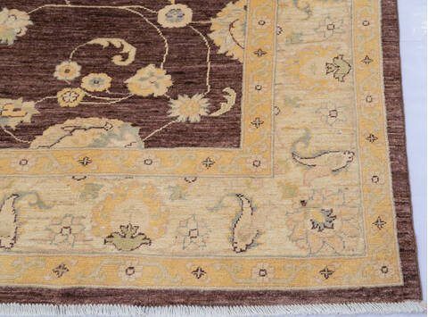 Chobi Brown Hand Knotted 68 X 98  Area Rug 700-143452 Image 4