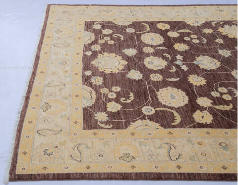 Chobi Brown Hand Knotted 68 X 98  Area Rug 700-143452 Image 5