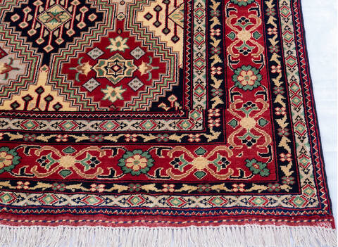 Khan Mohammadi Multicolor Hand Knotted 64 X 97  Area Rug 700-143459 Image 4
