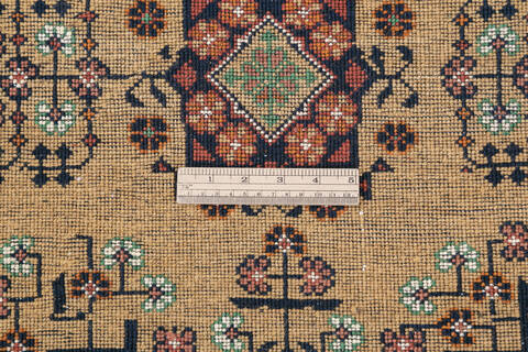 Khan Mohammadi Yellow Hand Knotted 66 X 98  Area Rug 700-143460 Image 7