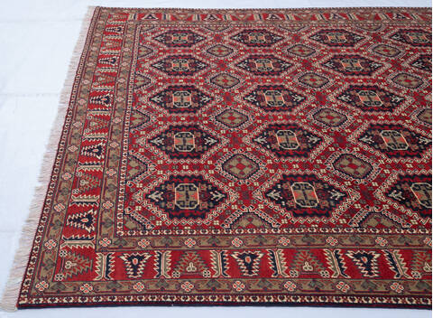 Khan Mohammadi Multicolor Hand Knotted 68 X 98  Area Rug 700-143466 Image 4