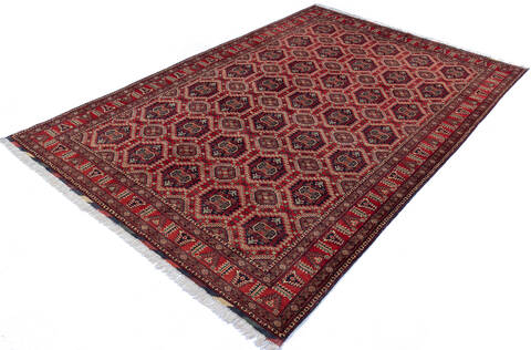 Khan Mohammadi Multicolor Hand Knotted 69 X 98  Area Rug 700-143470 Image 2