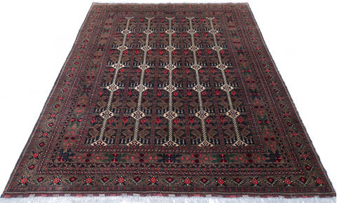 Khan Mohammadi Multicolor Hand Knotted 66 X 93  Area Rug 700-143473 Image 1
